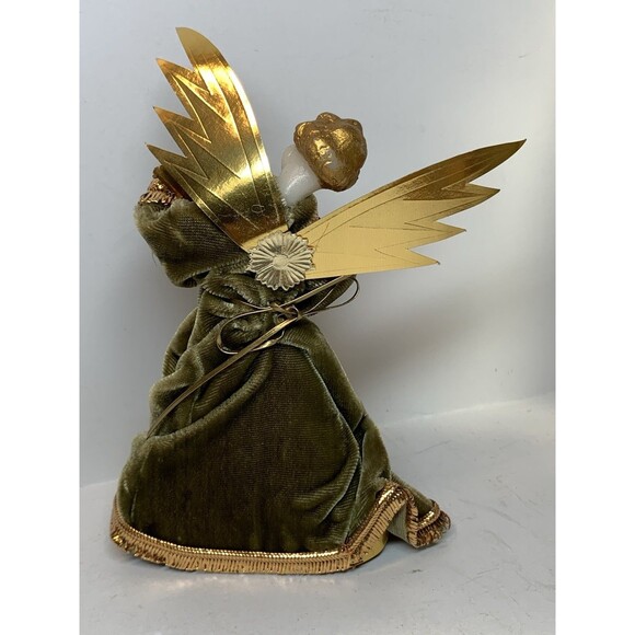 Koestel West Germany Wax Angel Tree Topper Gold Christmas Original Box 7” READ - Picture 6 of 15